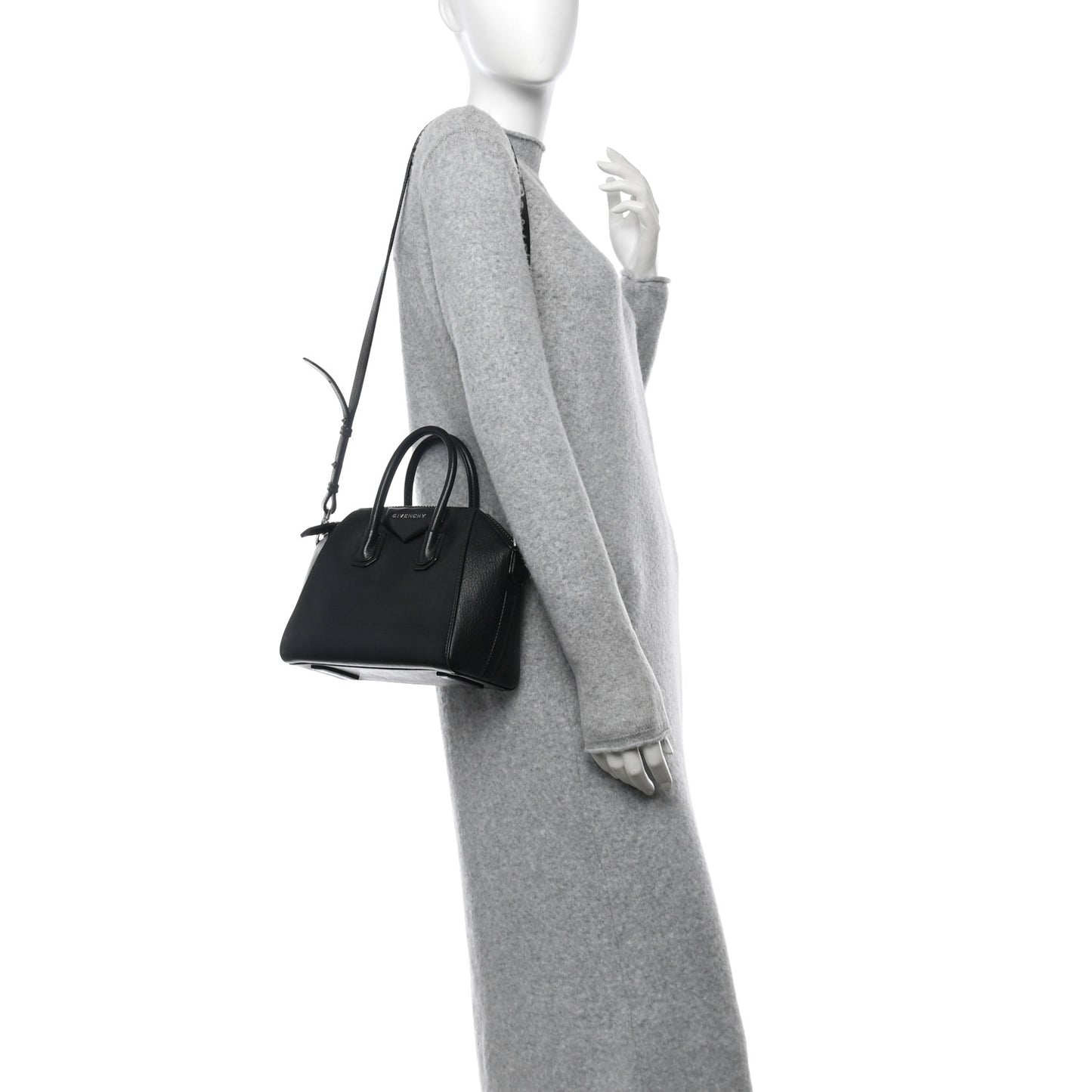 Sugar Goatskin Mini Antigona Black