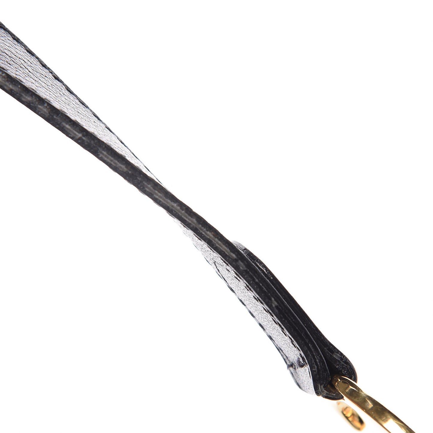 Grained Calfskin Saddle Bag Black