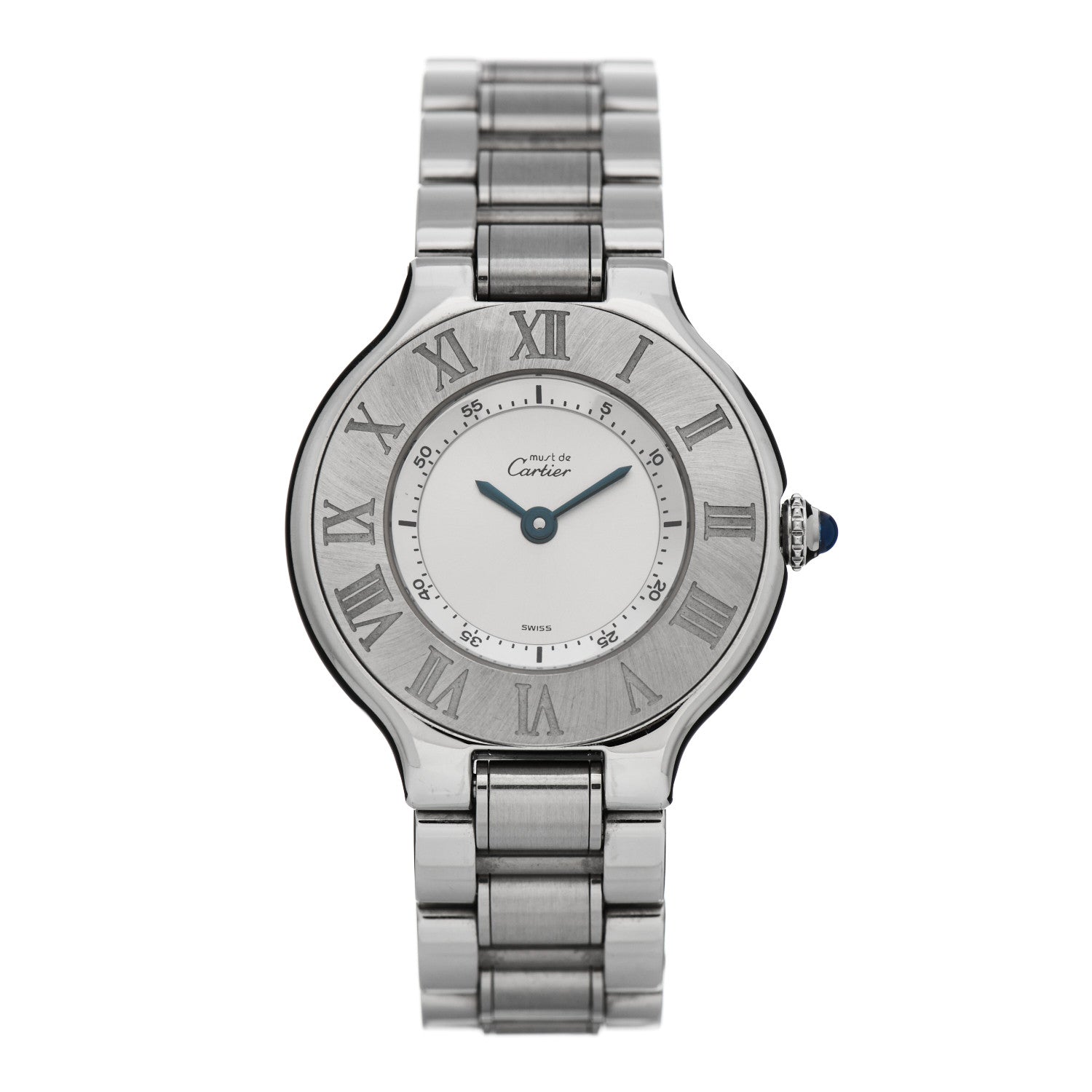Cartier Stainless Steel 28mm Must De 21 Quartz Watch 1 of 4