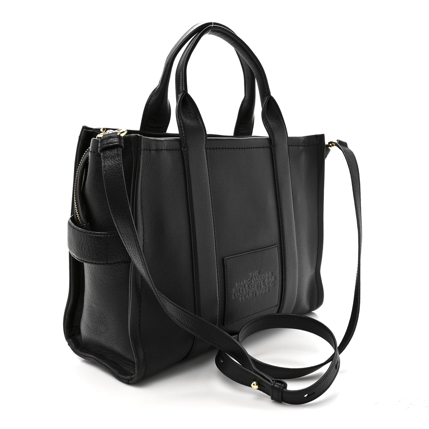 専用　MARC JACOBS THE TOTE BAG ブラック Marc Jacobs Grained Calfskin Medium The Tote Bag Black 1851080