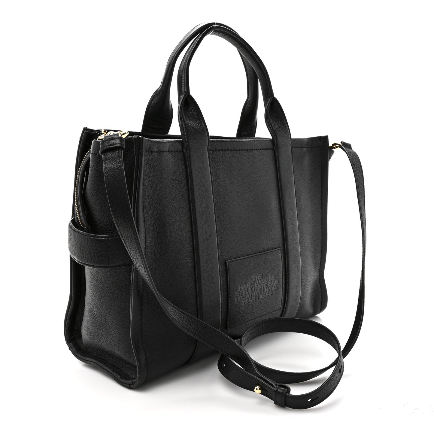 Grained Calfskin Medium The Tote Bag Black