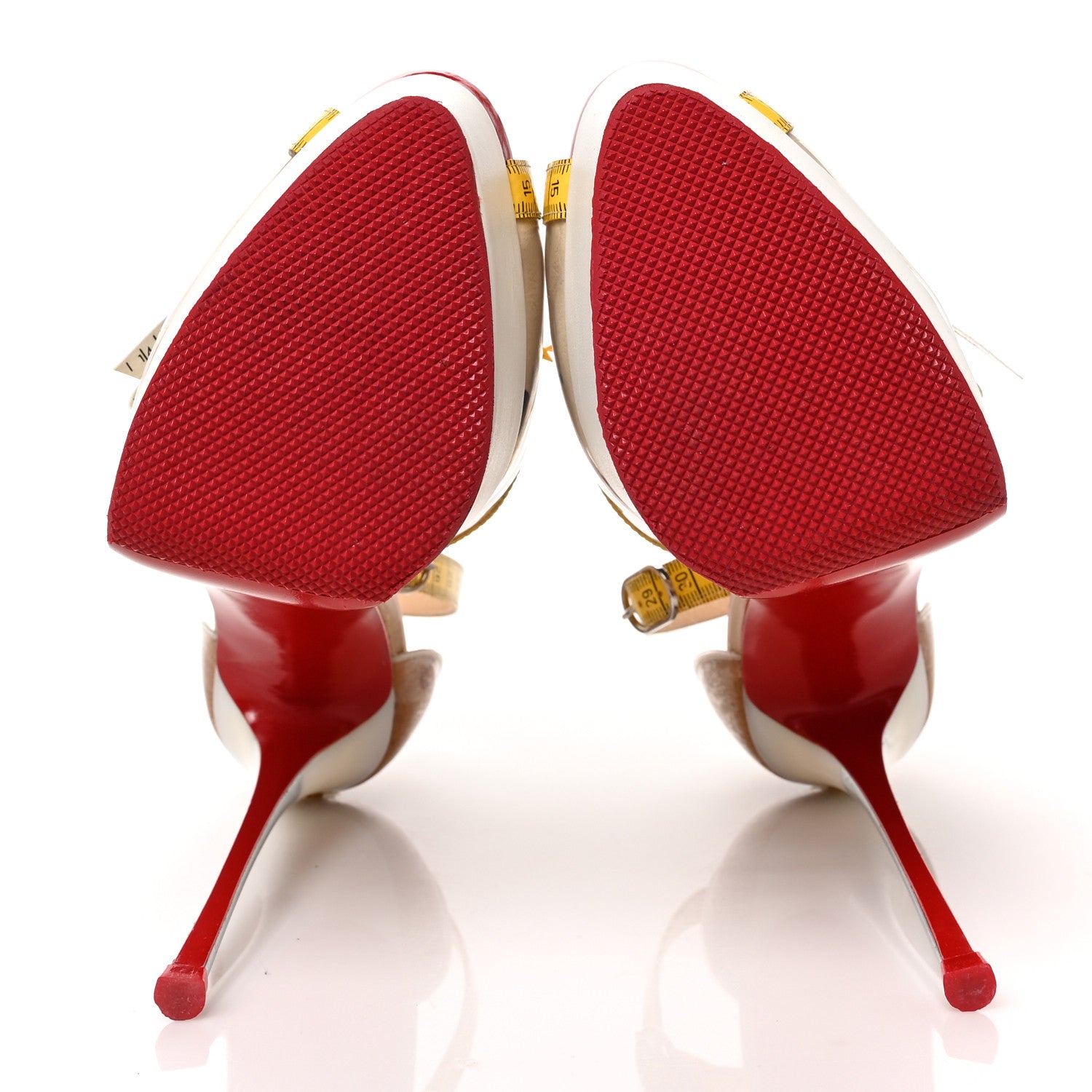 Christian Louboutin PVC Patent Ruban Calfskin Metricathy 150 Pumps 39 Transparent Yellow 5 of 8