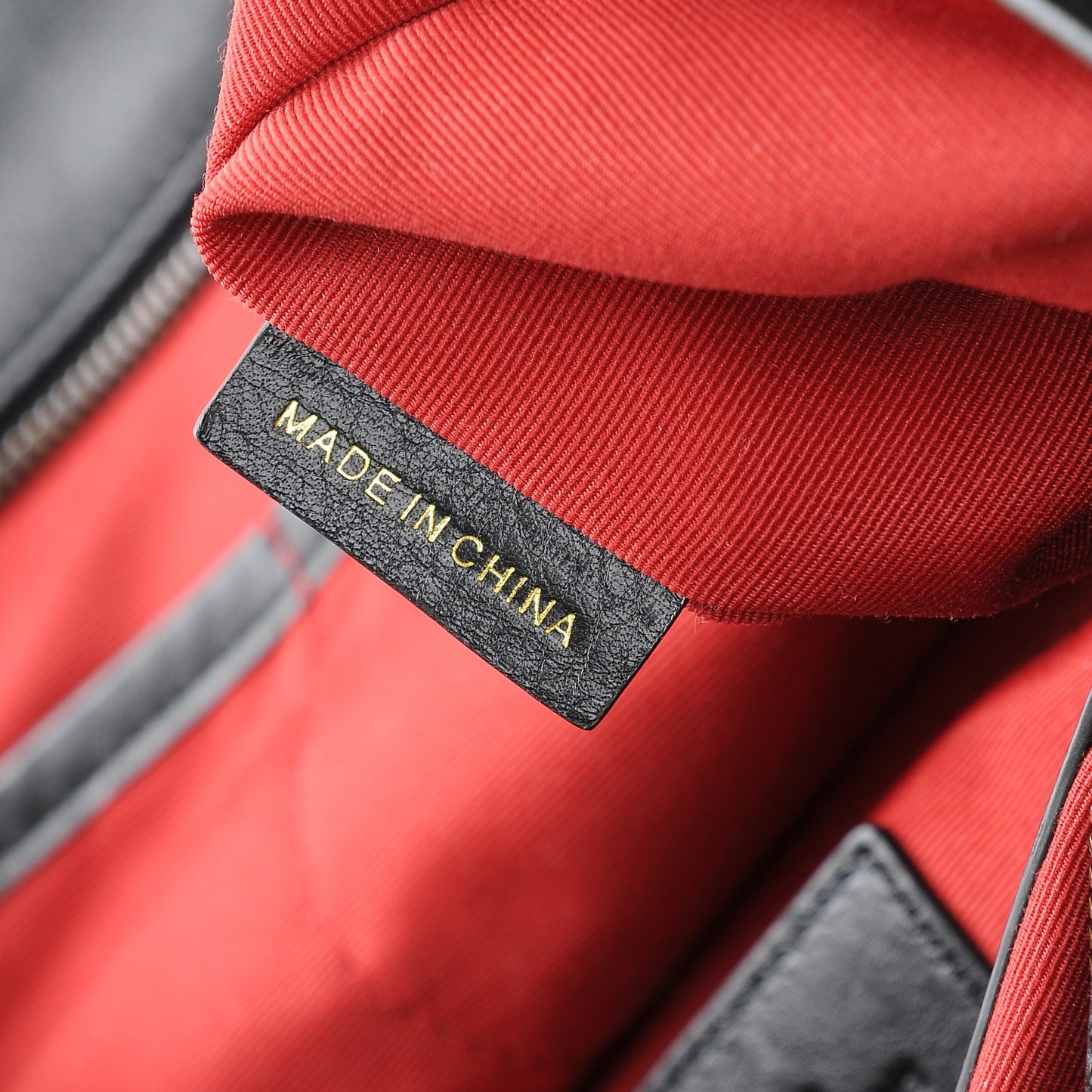 House Check Tote Black