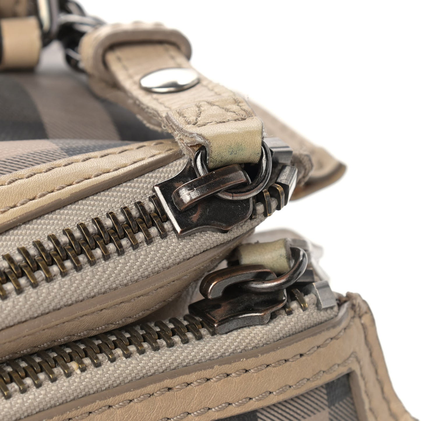 Smoked Check Satchel Trench