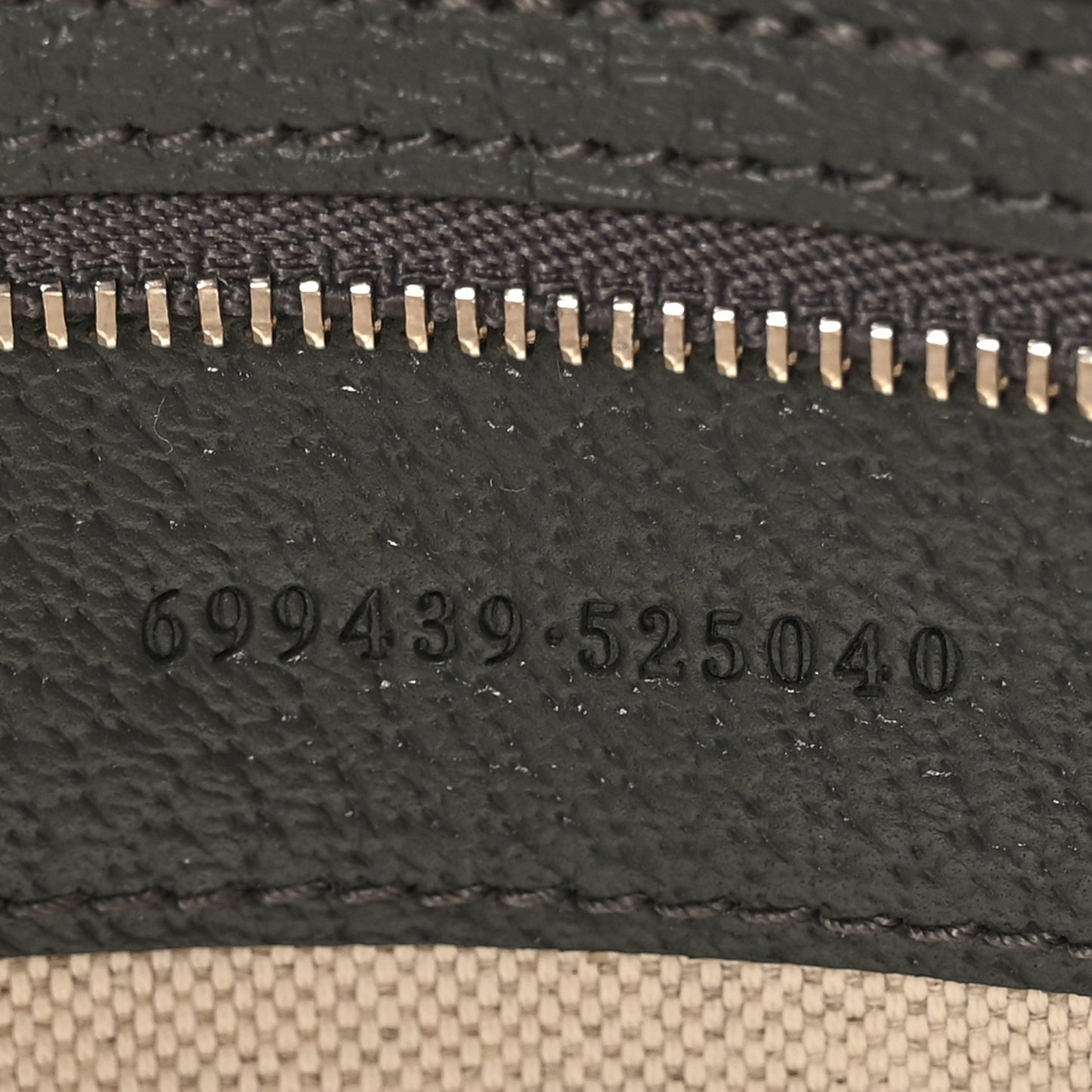 GG Supreme Monogram Textured Dollar Calfskin Web Ophidia Wristlet Shoulder Bag Grey Black Graphite Grey