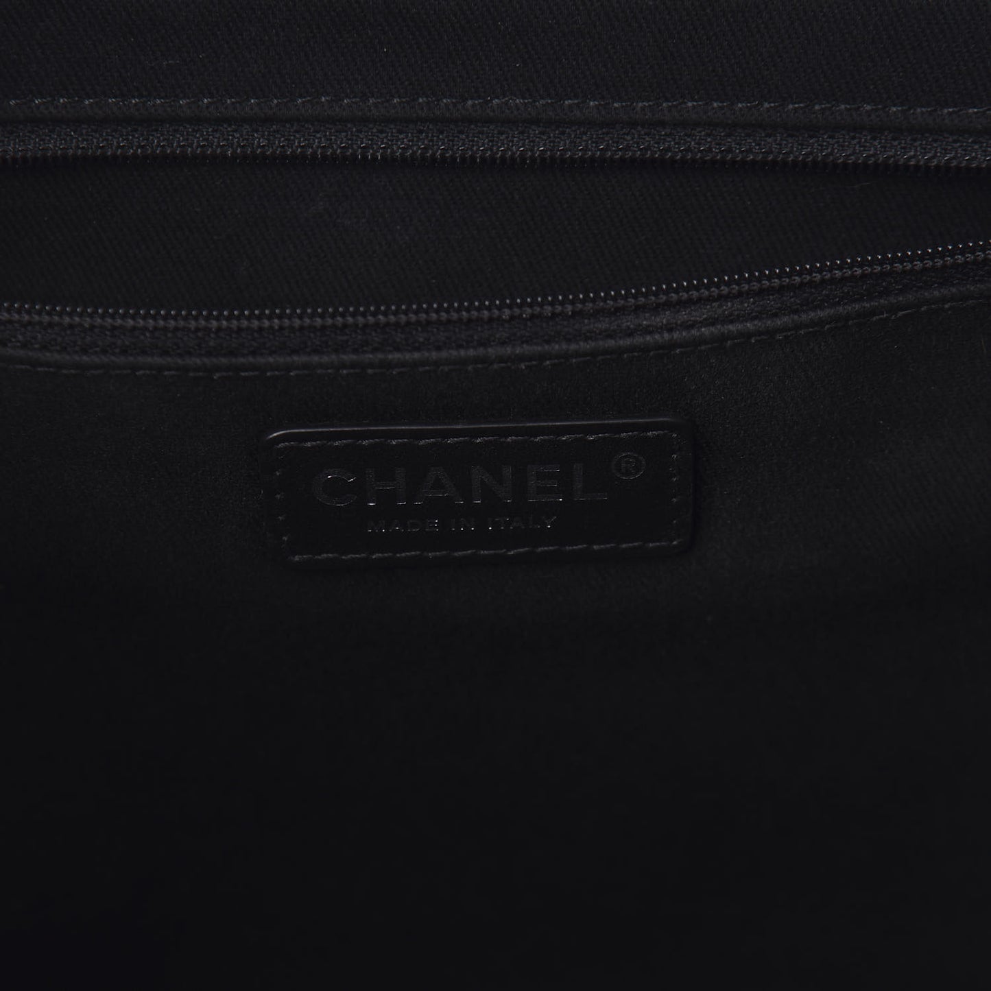 Grained Calfskin Large Coco Eyelets Shopping Tote Black