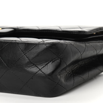 Chanel Lambskin Quilted Medium Double Flap Black 10 of 14