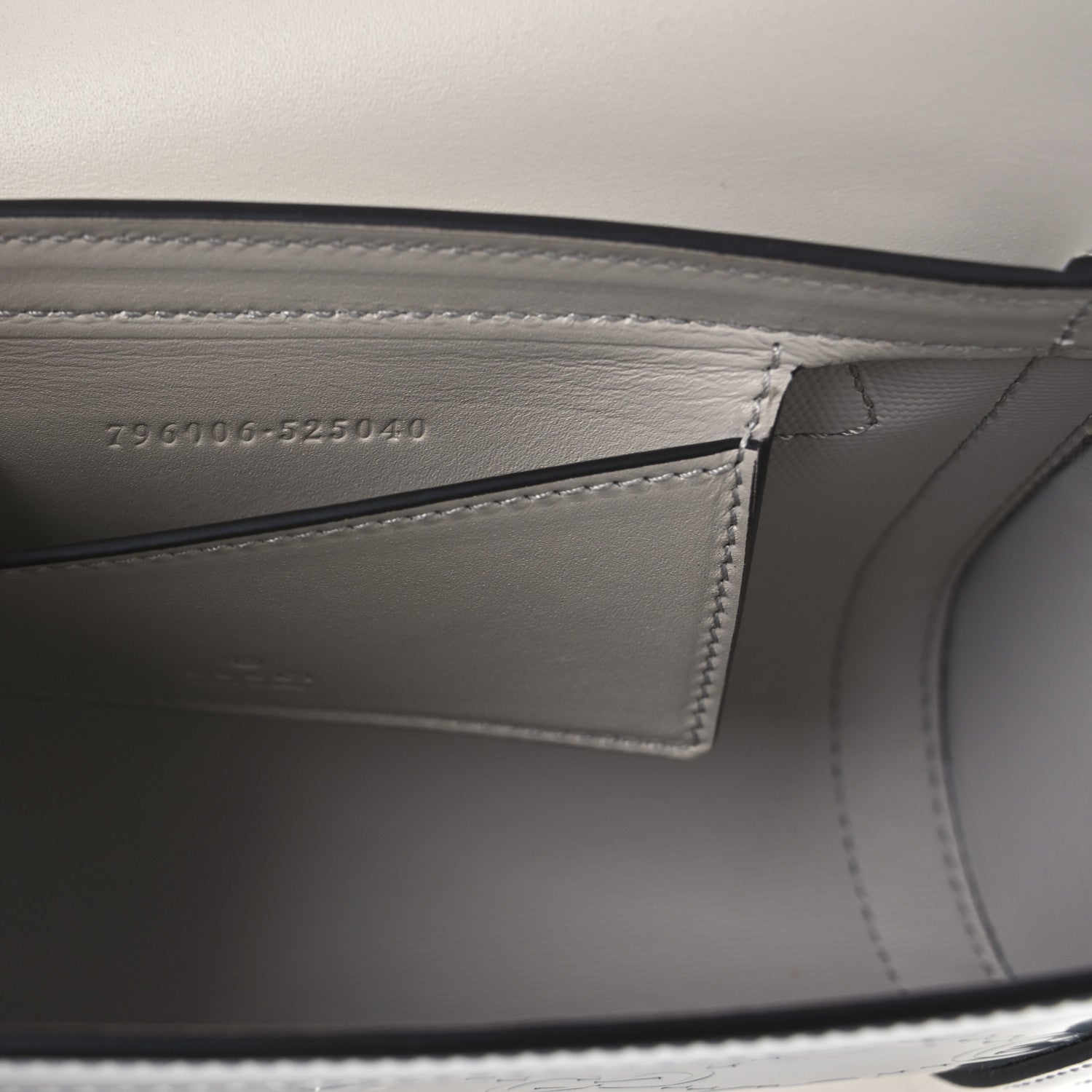 Gucci Guccissima Mirror Effect Mini Crossbody Silver Sphinx 6 of 14