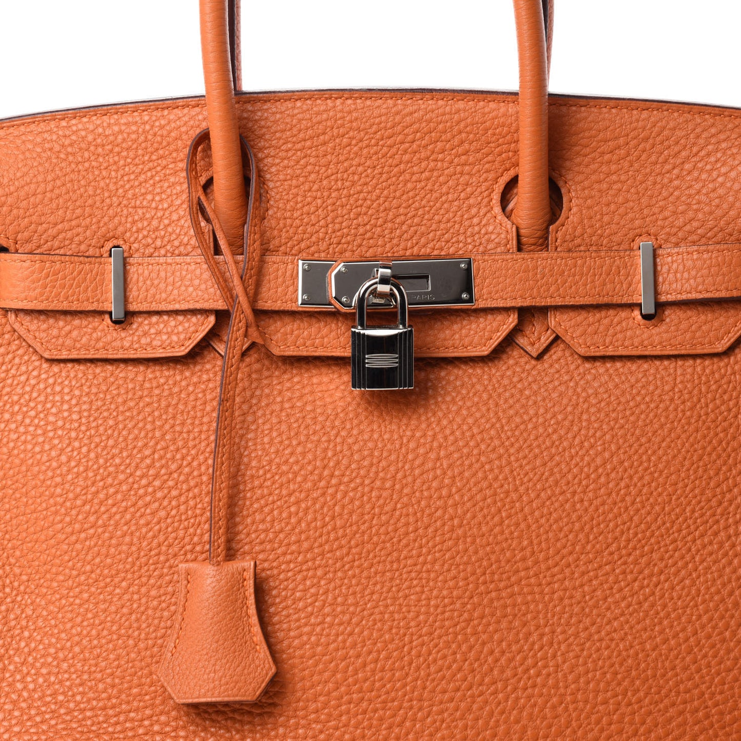 Taurillon Clemence Birkin 30 Orange