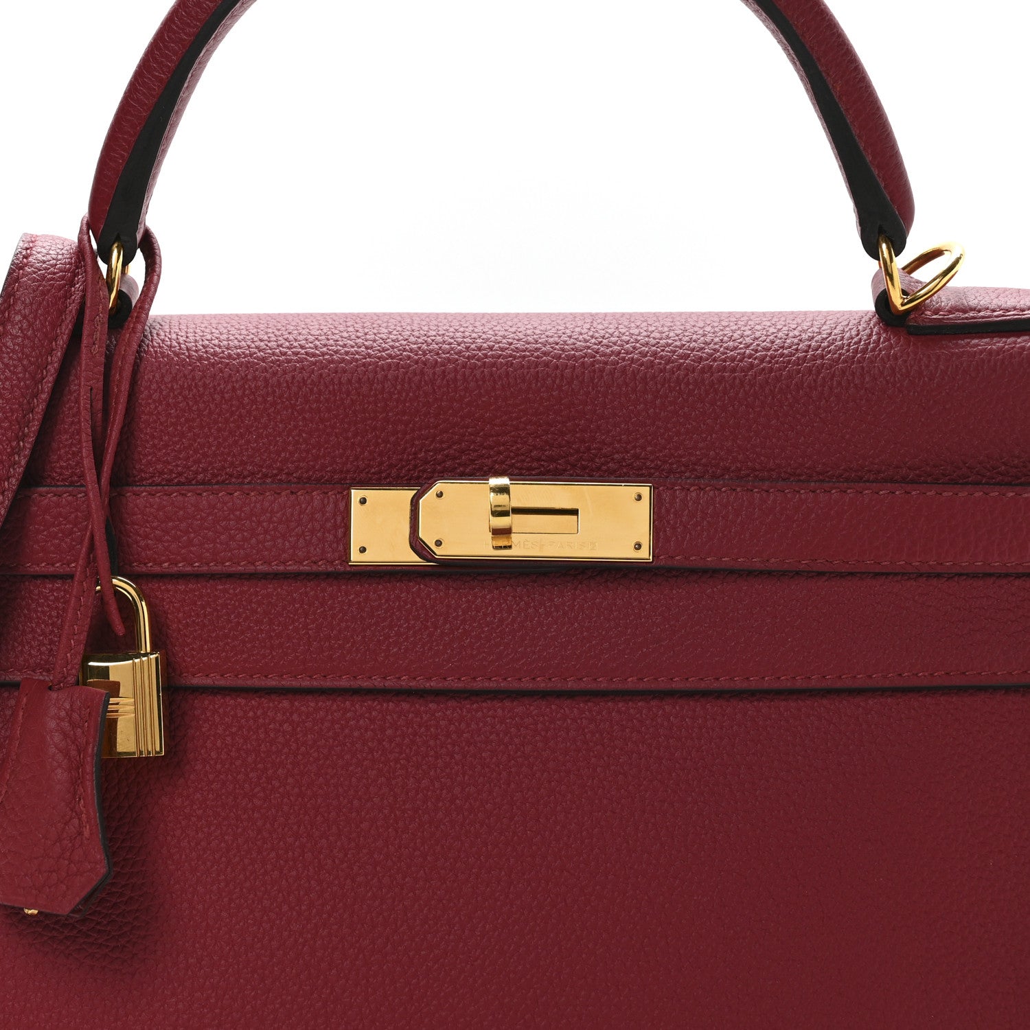 Hermes Togo Kelly Retourne 32 Rubis 8 of 10