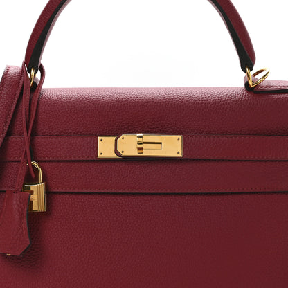 Hermes Togo Kelly Retourne 32 Rubis 8 of 10