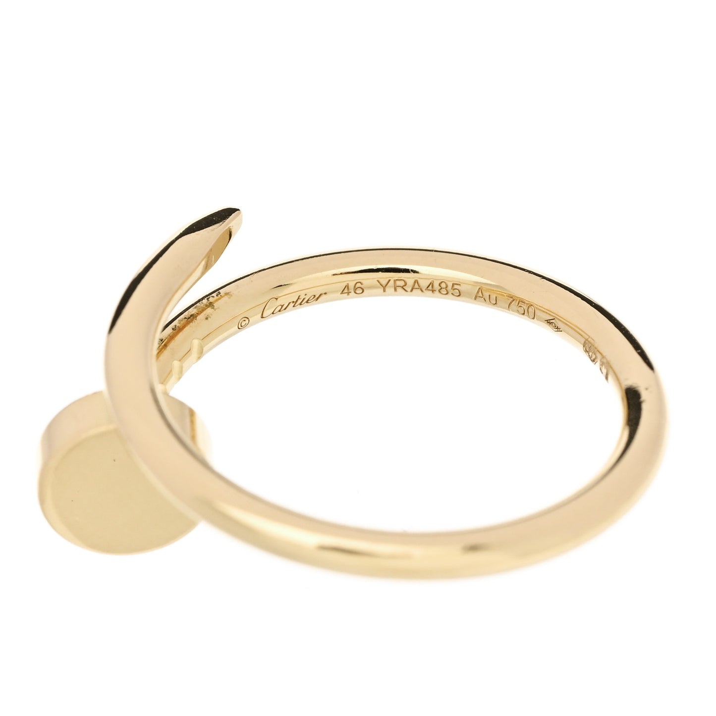18K Yellow Gold Small Juste Un Clou Ring 46 3.75