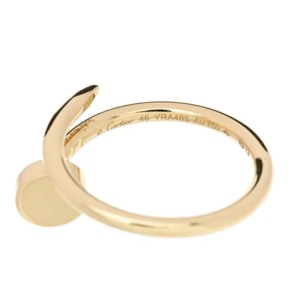 Cartier 18K Yellow Gold Small Juste Un Clou Ring 46 3.75 5 of 6