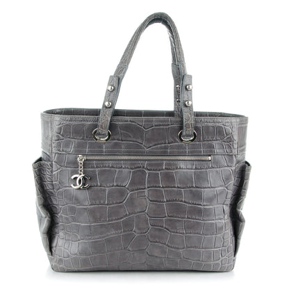 Chanel Matte Alligator Paris Biarritz Tote Grey 1 of 10