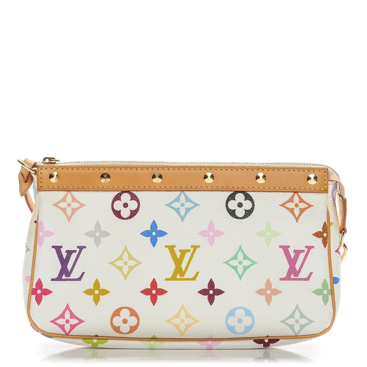 Monogram Multicolor Pochette Accessories White