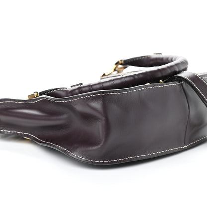Chloe Smooth Calfskin Small Marcie Satchel Black Raisin 8 of 9