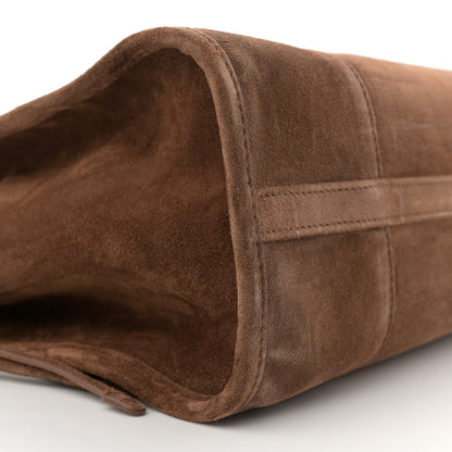 Prada Suede Large Bonnie Shoulder Bag Cocoa Brown 9 of 10