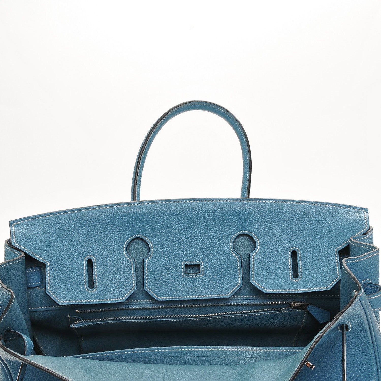 Hermes Togo Birkin 35 Blue Jean 20 of 24