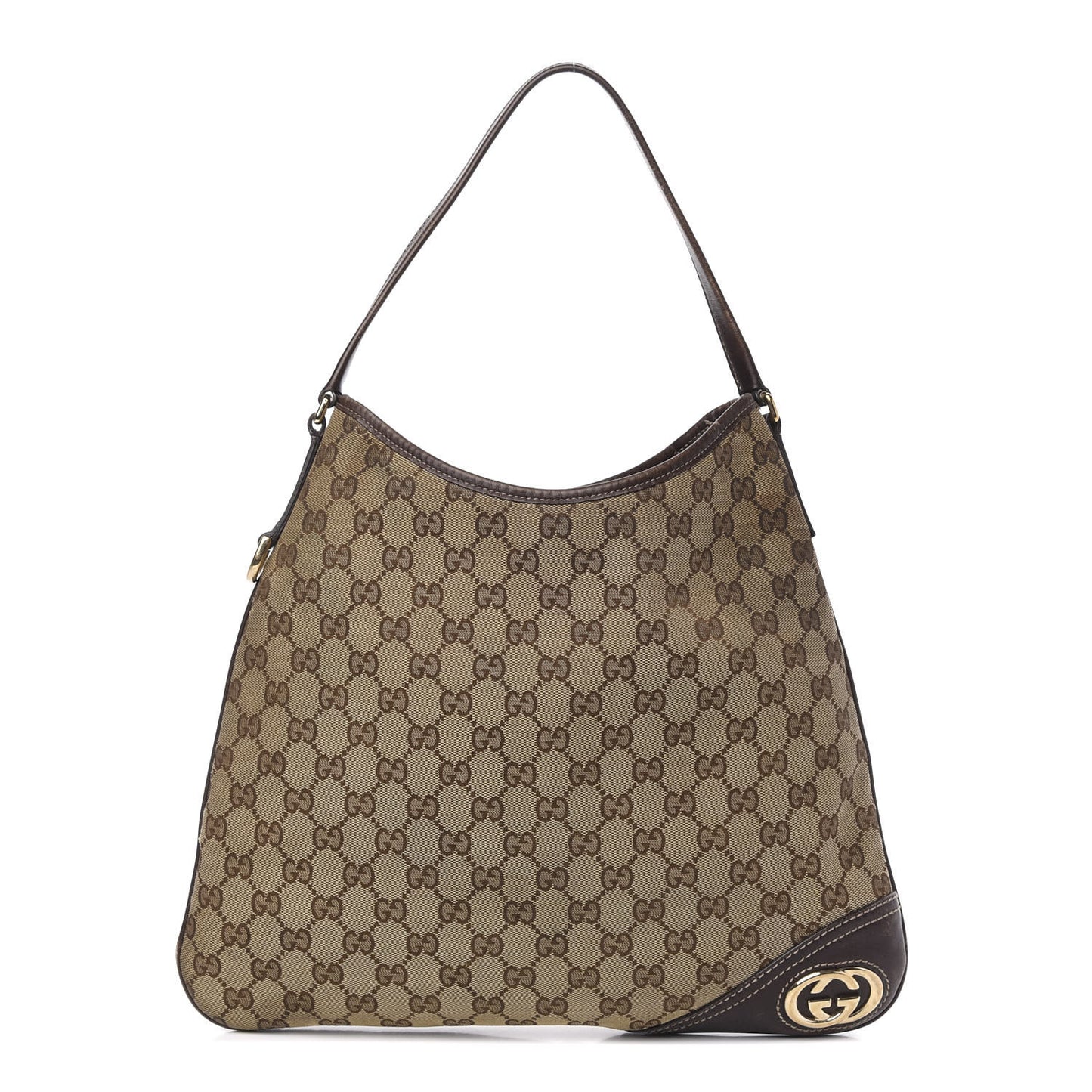Monogram Medium New Britt Hobo Dark Brown