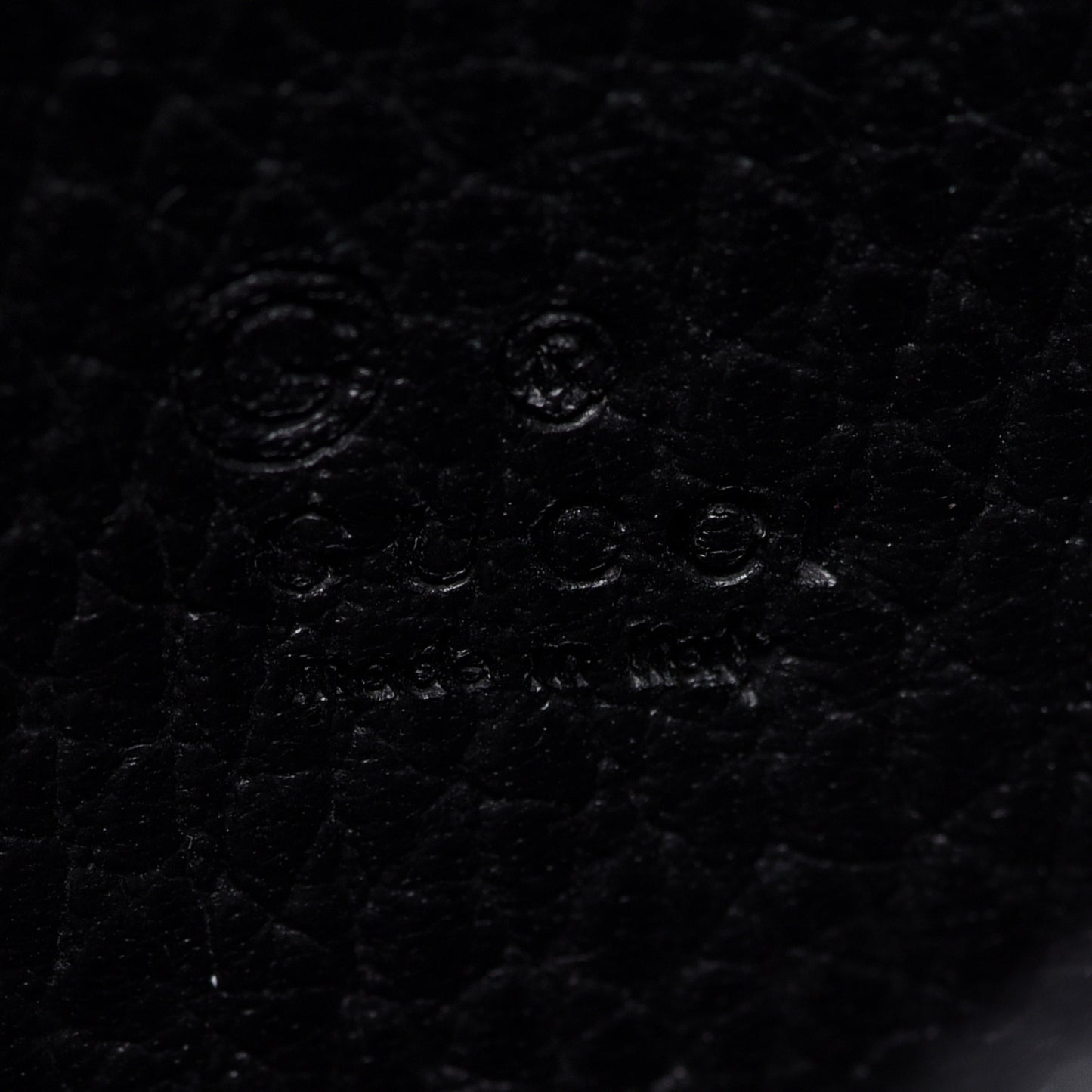Dollar Calfskin Interlocking G Chain Wallet Black