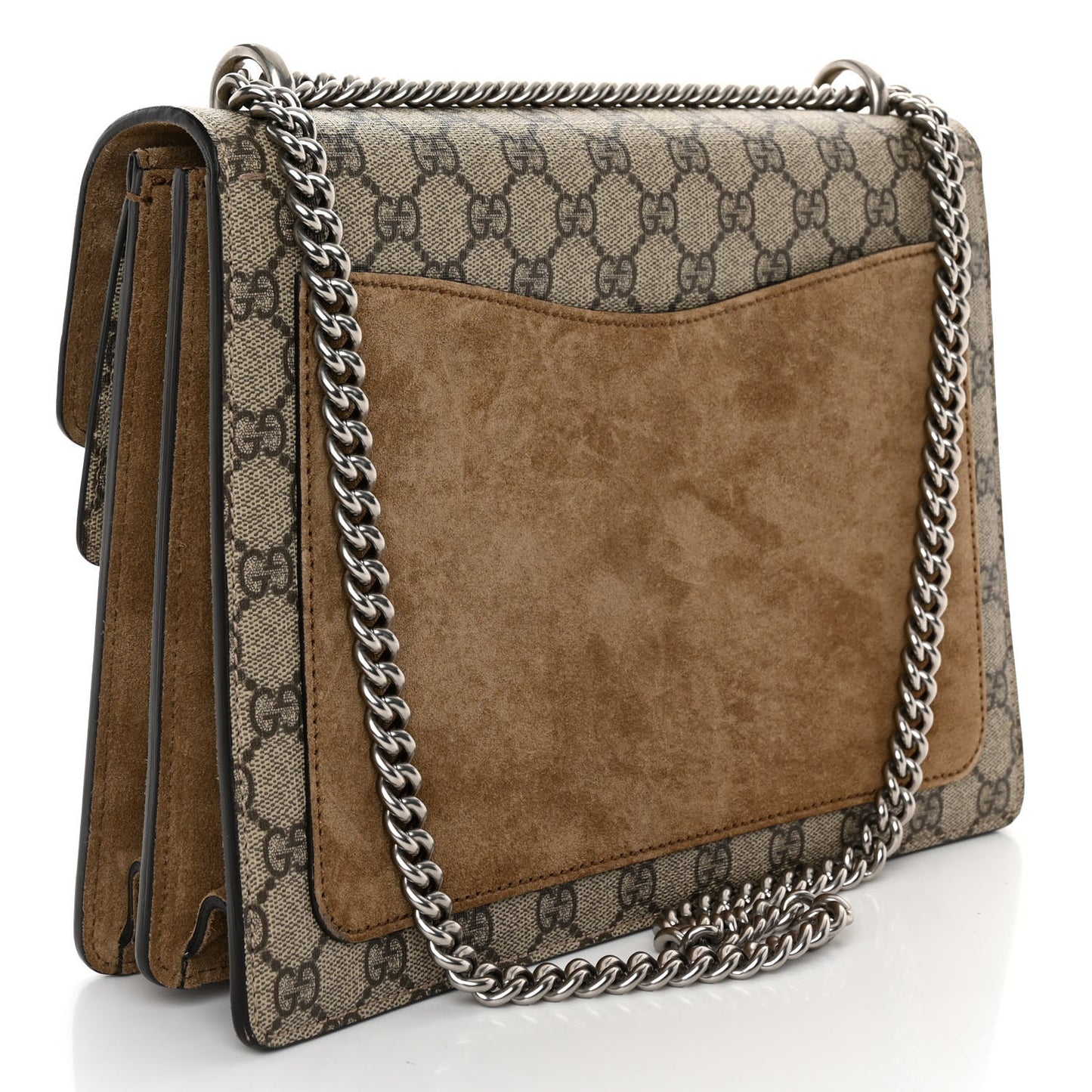 GG Supreme Monogram Medium Dionysus Shoulder Bag Taupe