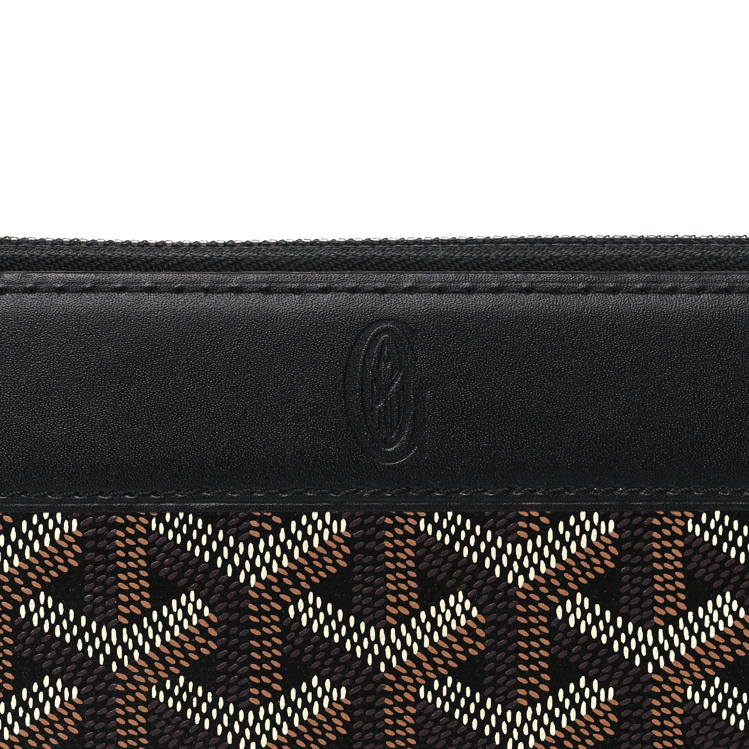 Goyard Goyardine Matignon Zip Around GM Wallet Black 7 of 9
