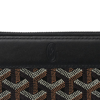 Goyard Goyardine Matignon Zip Around GM Wallet Black 7 of 9