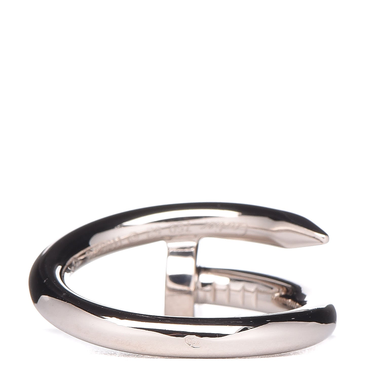 Cartier 18K White Gold Juste Un Clou Ring 52 6 4 of 5
