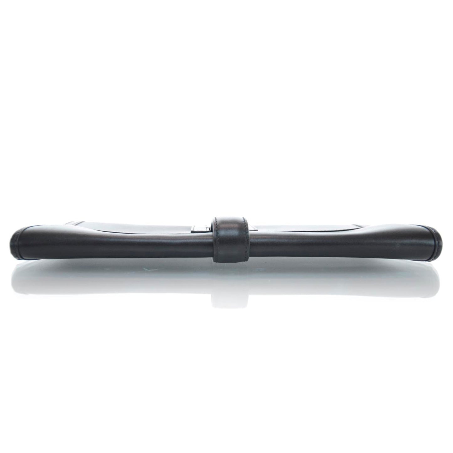 Box Leather Jige Clutch Black