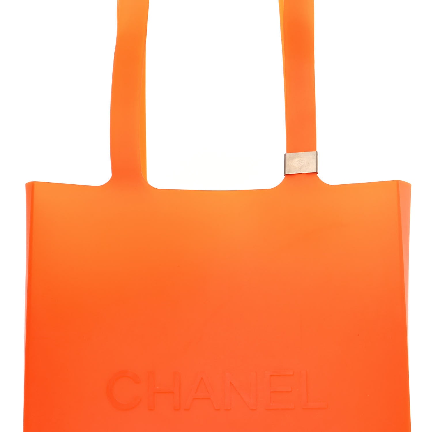 Chanel Jelly Rubber Tote Orange 6 of 10