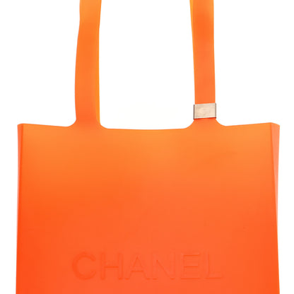 Chanel Jelly Rubber Tote Orange 6 of 10