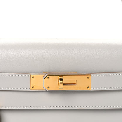 Hermes Tadelakt Kelly Sellier 28 Gris Perle 8 of 10