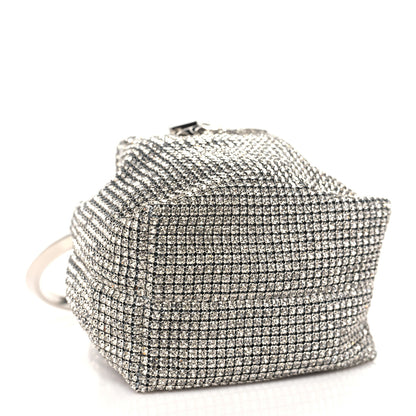 Jimmy Choo Satin Crystal Embellished Micro Bon Bon Bag Silver 4 of 11