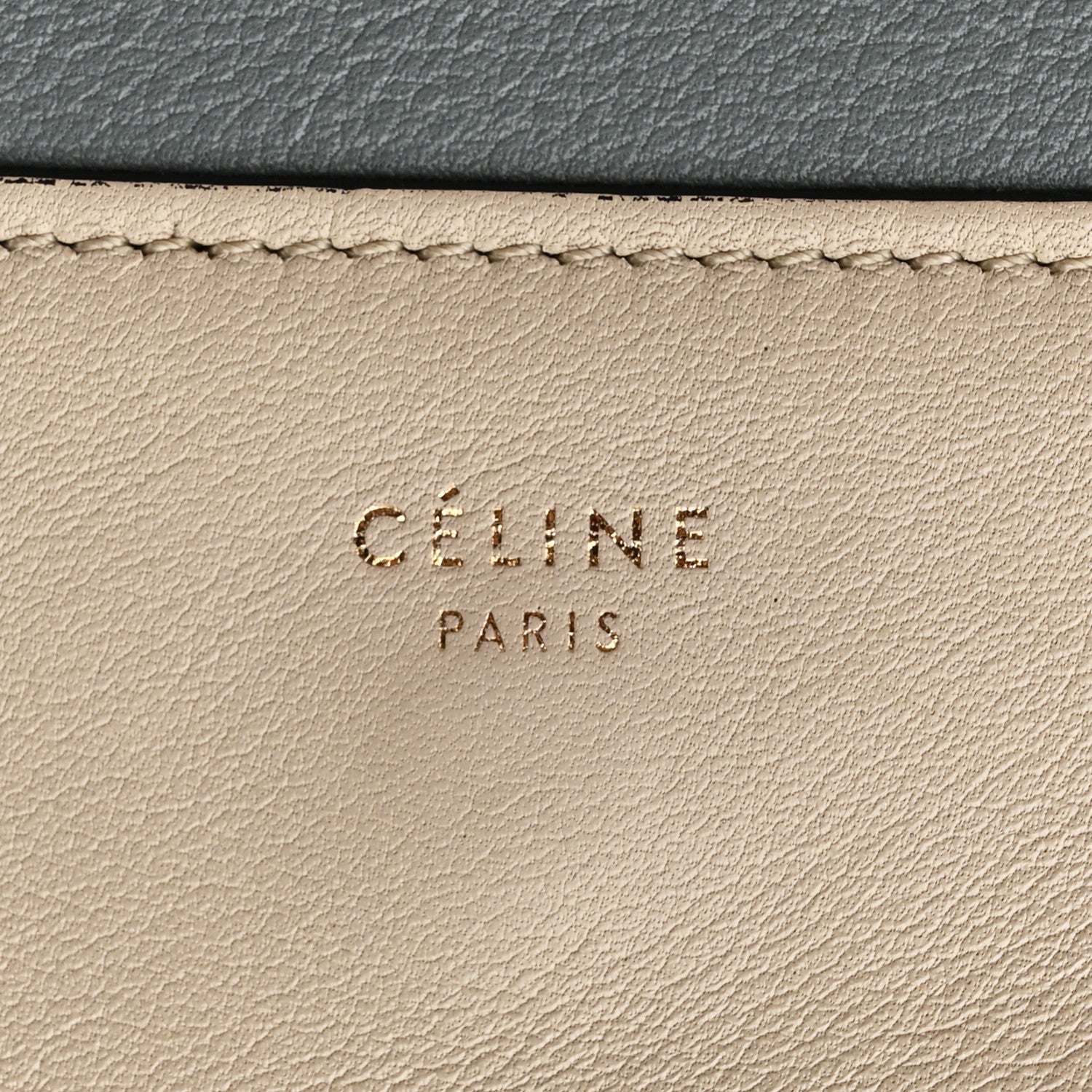 Celine Shiny Smooth Calfskin Medium Frame Shoulder Bag Grege Storm 6 of 15