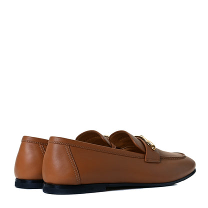 Hermes Calfskin Colette Loafer 38.5 Beige Dore 4 of 9