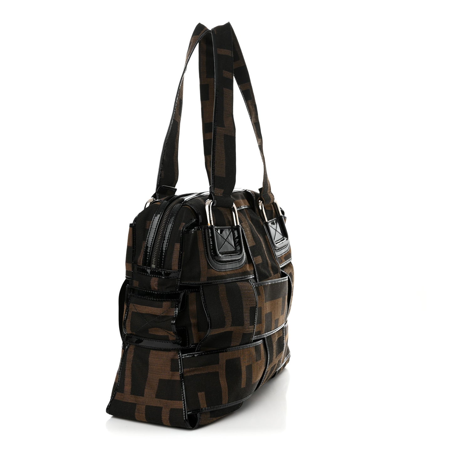 Patent Zucca Crossword Grande Bag Tobacco