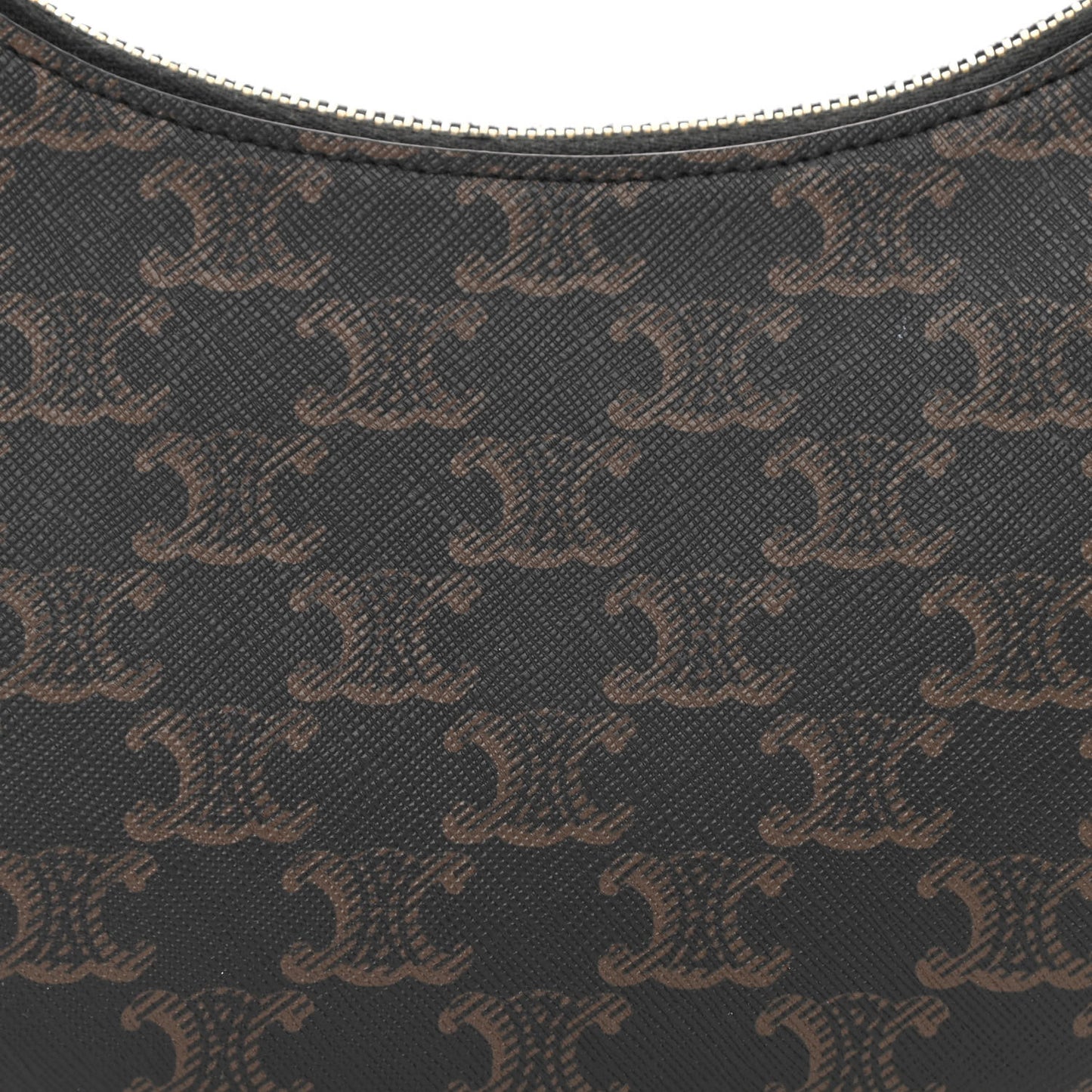 Triomphe Canvas Calfskin Ava Shoulder Bag Tan