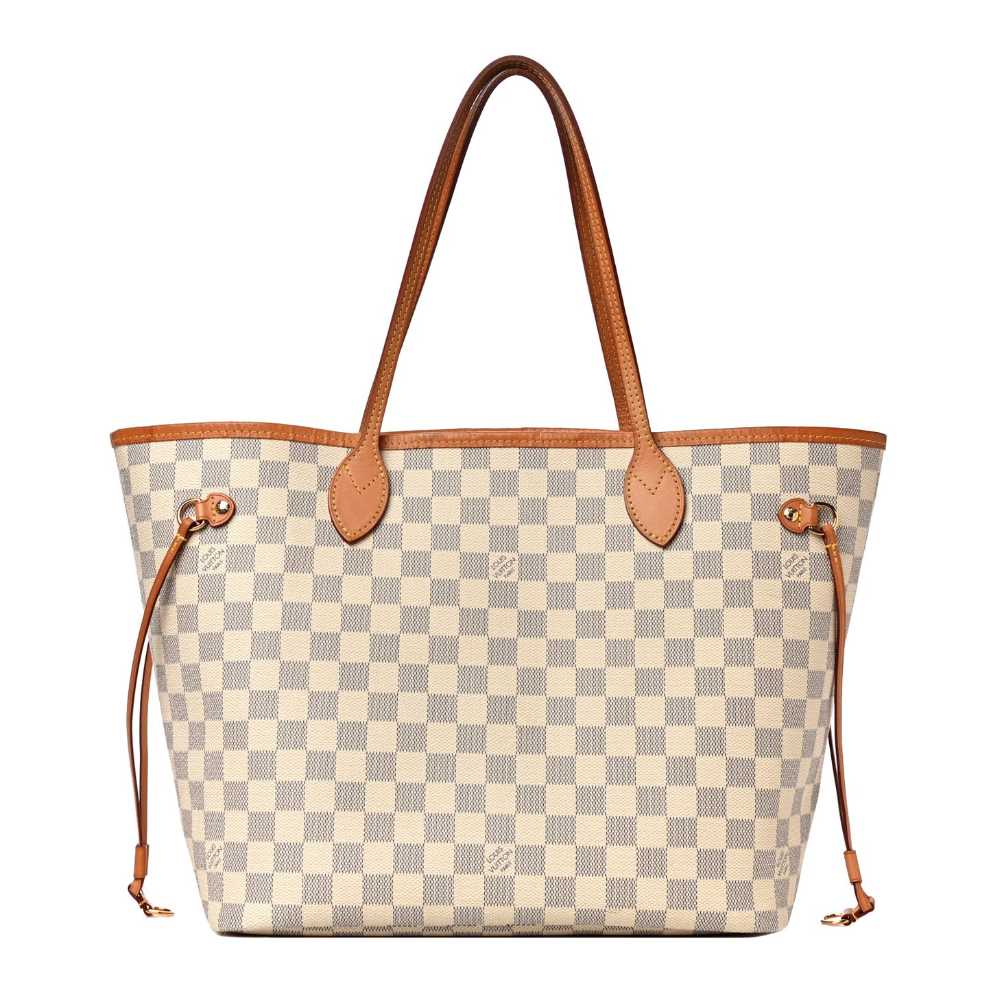 Damier Azur Neo Neverfull MM Rose Ballerine