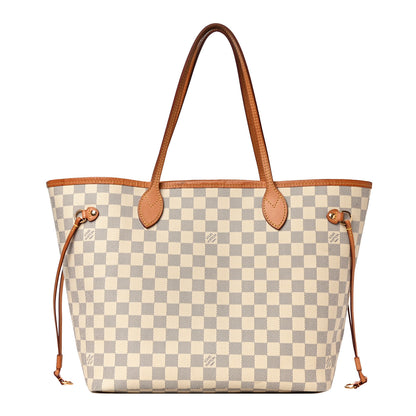 Louis Vuitton Damier Azur Neo Neverfull MM Rose Ballerine 1 of 16