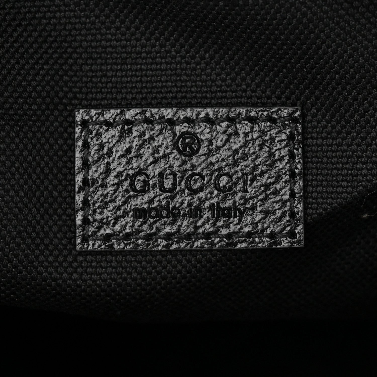 Gucci Monogram Jumbo GG Textured Dollar Calfskin Web Belt Bag Black 6 of 10