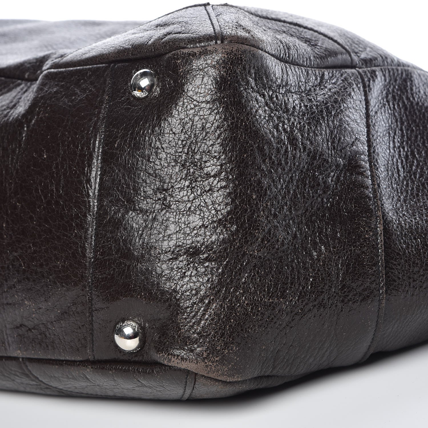 Prada Cervo Lux Chain Shoulder Bag Ebano 9 of 9