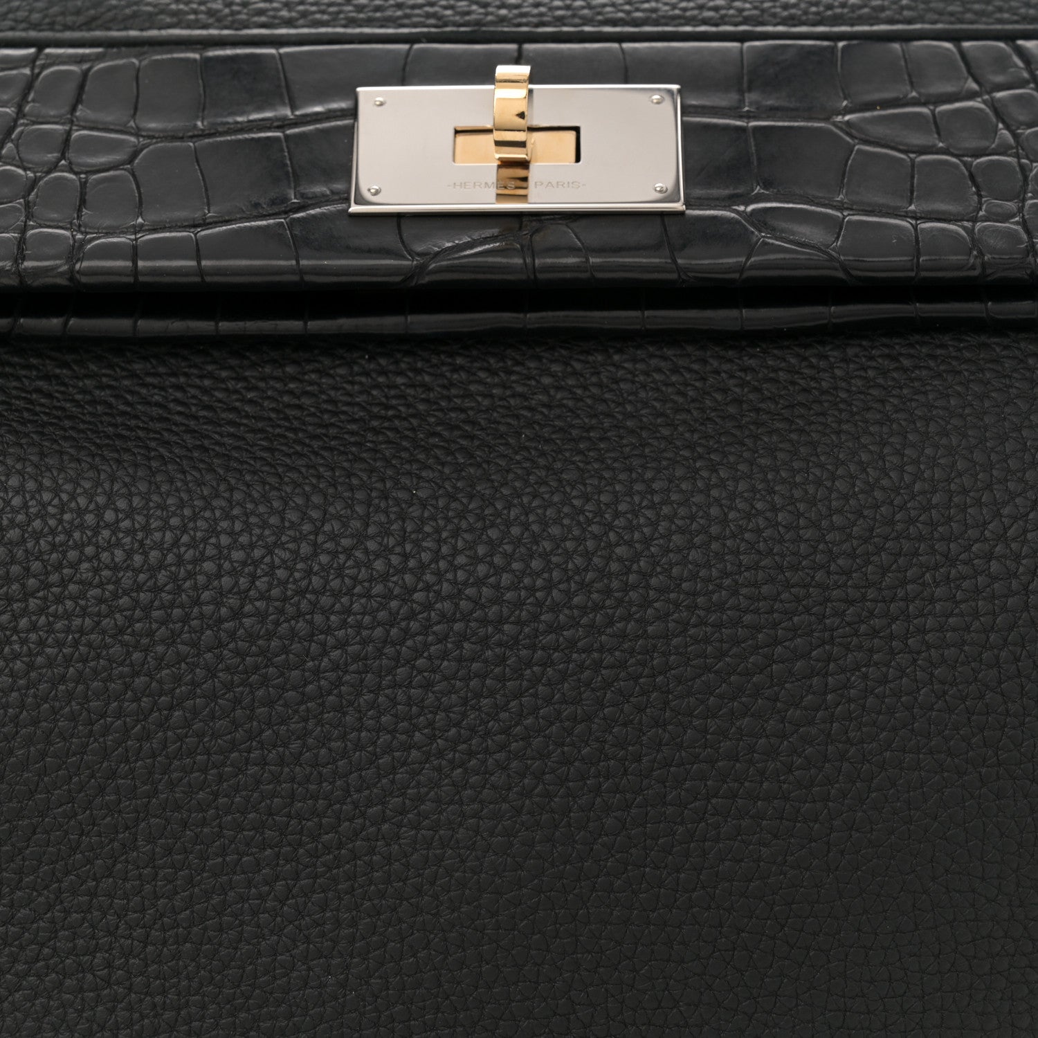 Hermes Togo Matte Alligator Swift Touch 35 24/24 Black 8 of 11