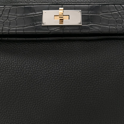 Hermes Togo Matte Alligator Swift Touch 35 24/24 Black 8 of 11