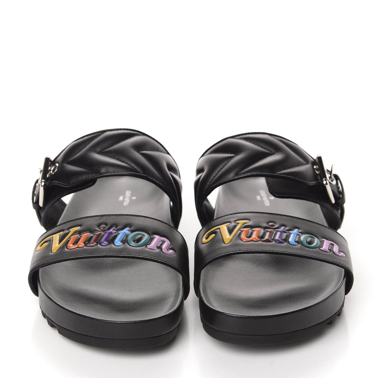 Calfskin New Wave Bom Dia Mule Sandals 41 Black
