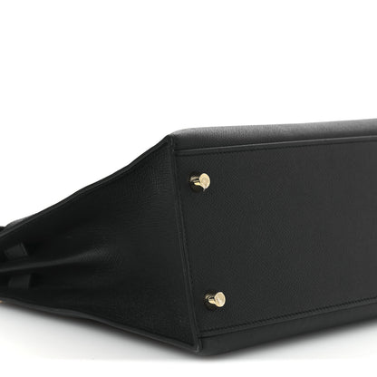 Hermes Epsom Kelly Sellier 28 Black 8 of 16