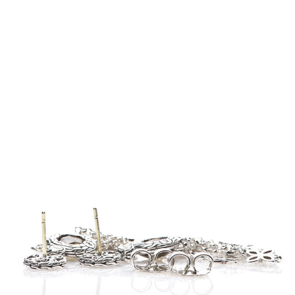 John Hardy Sterling Silver 18K Yellow Gold Cognac Quartz Batu Kawung Chandelier Earrings 3 of 4