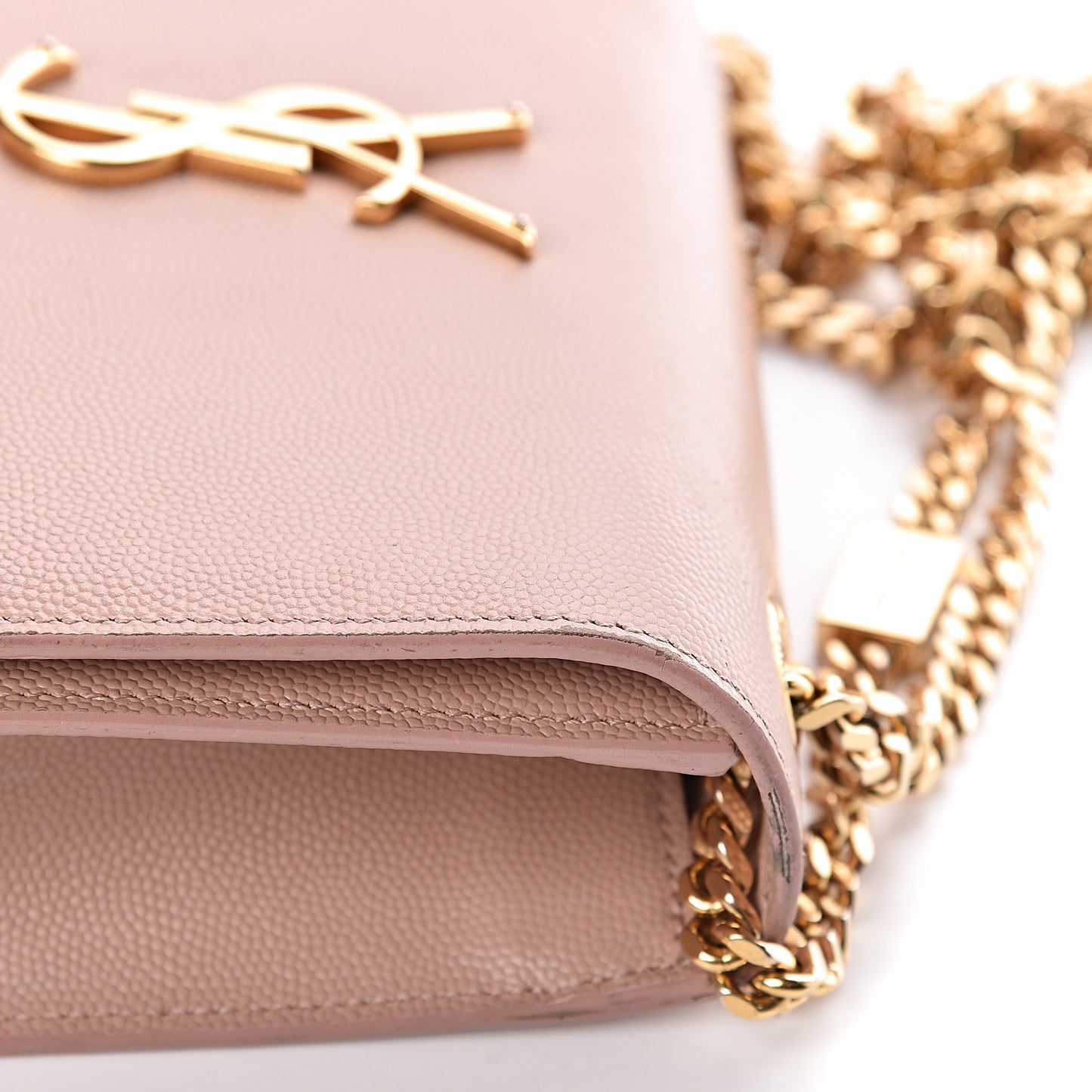 Grain De Poudre Small Monogram Kate Satchel Pale Pink