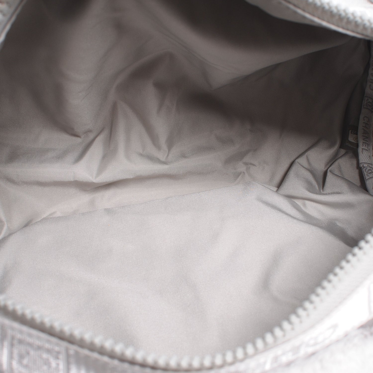 Chanel Rabbit Fur Sport Shoulder Bag Grey 7 of 10