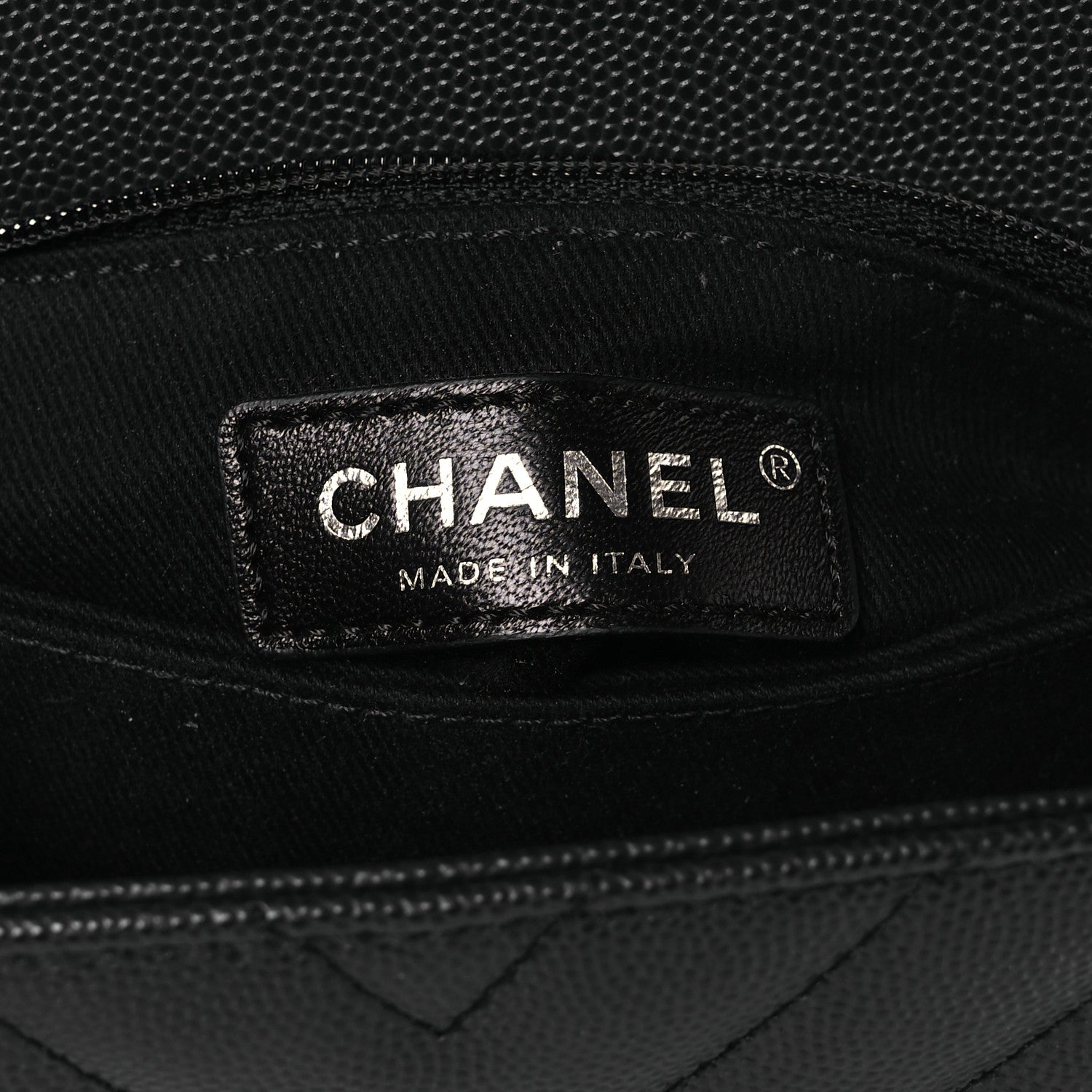 Chanel Caviar Chevron Quilted Mini Coco Handle Flap Dark Grey 6 of 10