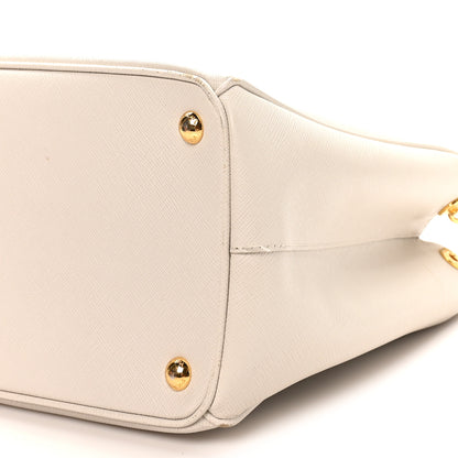 Prada Saffiano Lux Medium Galleria Double Zip Tote Talco 9 of 11